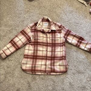 Old Navy Women’s Checkered Jacket in Red and Cream